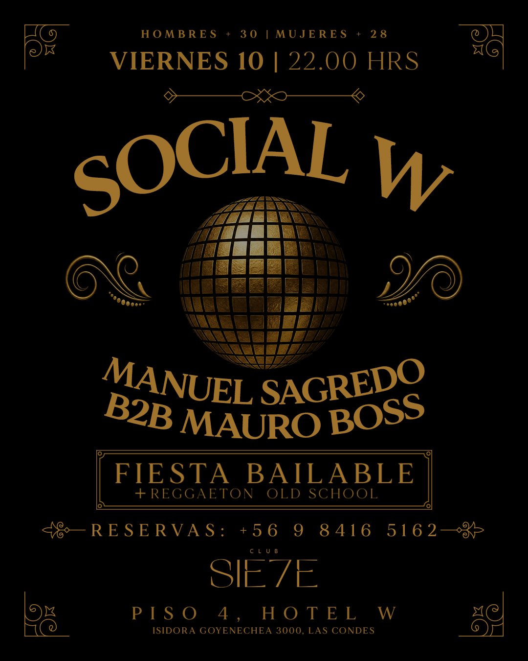 Flyer Social W · Viernes 10 de julio