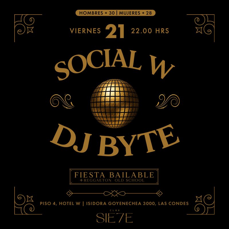 Flyer Social W · Viernes 21 de agosto