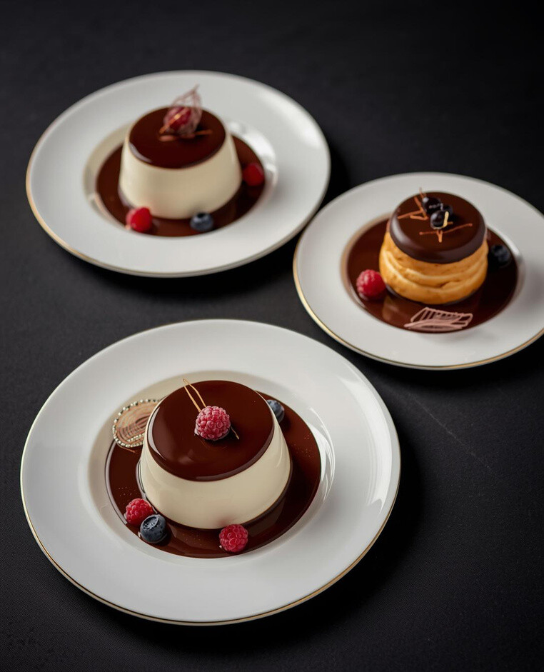 Panna cotta con chocolate